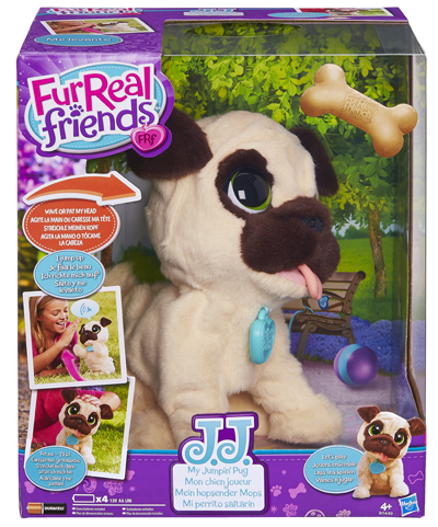 Fur Real Friends: JJ, az ugráló interaktív Mopsz kutyus - Hasbro