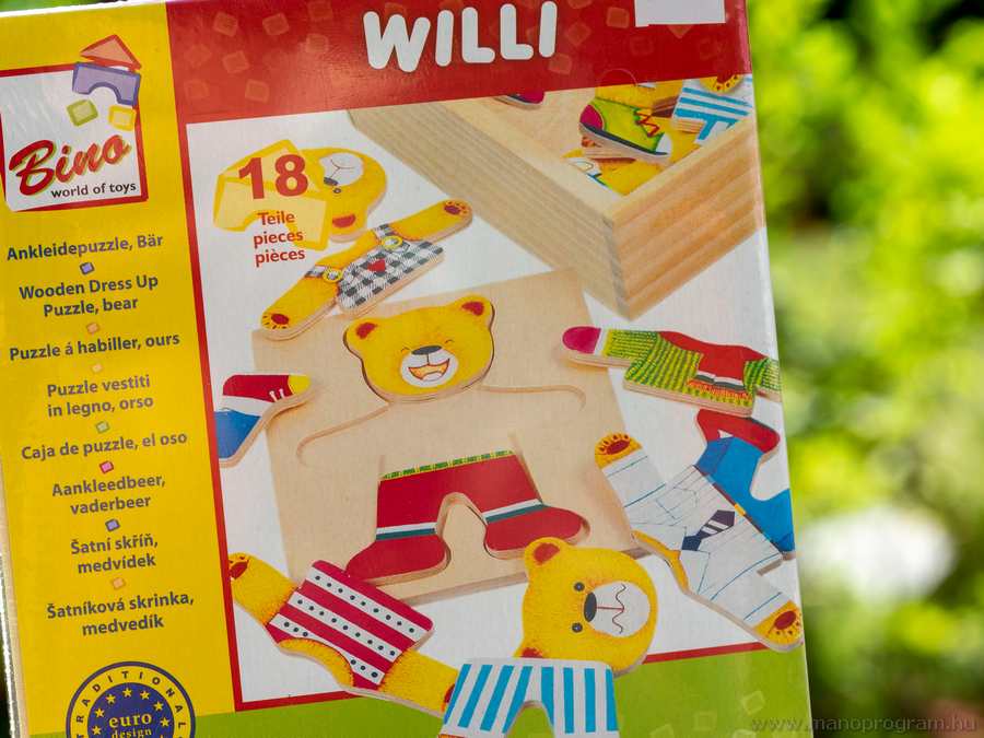 Bino Puzzle Willi: Mackós kirakó kicsiknek