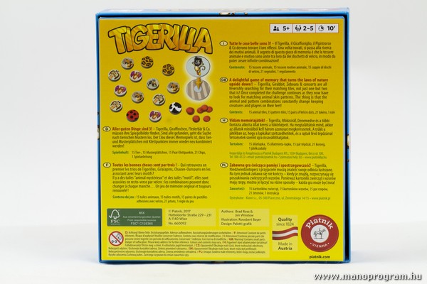 Tigerilla - Memória játék egy kis csavarral